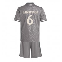 Real Madrid Eduardo Camavinga #6 Tredje Tröja Barn 2024-25 Kortärmad (+ Korta byxor)